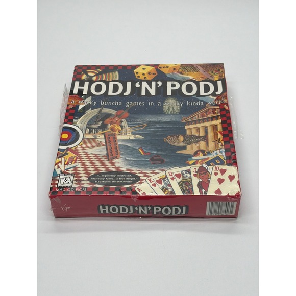 Virgin Interactive Other - Hodj 'n' Podj Mac CD-ROM 1995 Virgin Interactive Box New Sealed Steve Meretzky